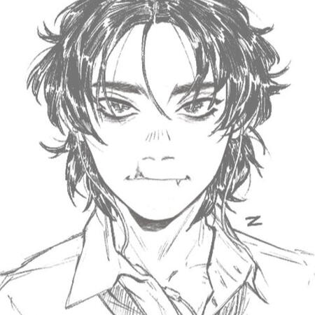 Digital sketch of an androgenous person